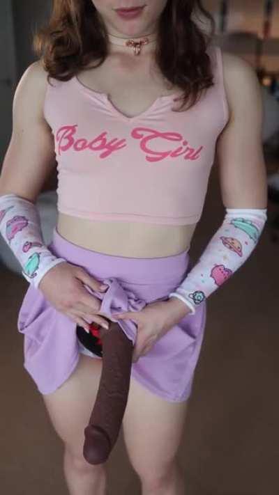 There's something naughty underneath my skirt... (OC)