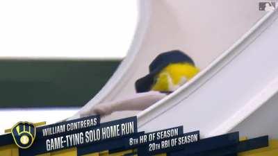 [Highlight] William Contreras smokes a game-tying home run to make it a brand new ball game in the 8th