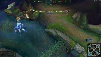 Imagine getting yoinked by an Urgot ult like this...