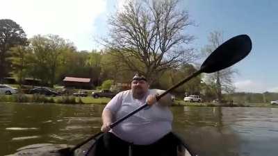 To ride a boat for the first time