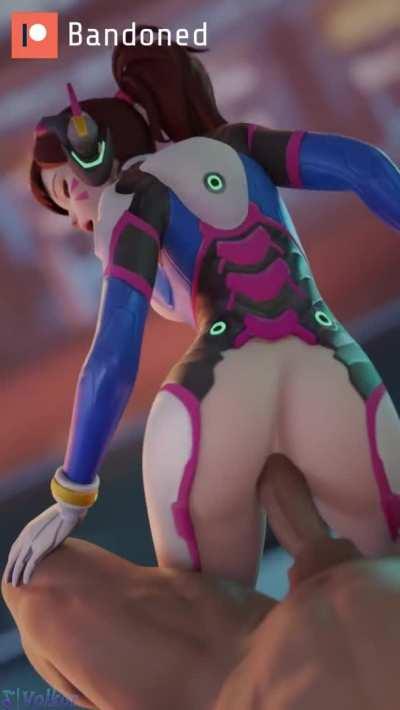 D.va Anal ride (Sound Update) (Bandoned, Volkor)