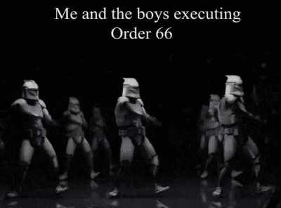 Good soldiers follow orders