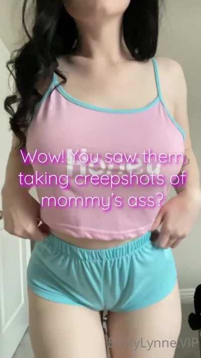 Mom is Wearing Shorts Too Small For Her Big Phat Ass In Front of Your Friends