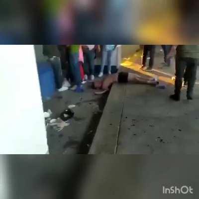 aftermath of yesterday's pitched battle at a soccer game in Mexico.