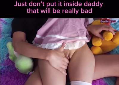 You promised you wouldn’t daddy