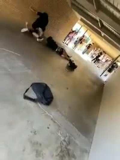 craziest school fight i’ve seen. does anyone know what happened to the kid