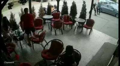 Person attempts to shoot an owner of a pub, after failing - he returns with a hand grenade