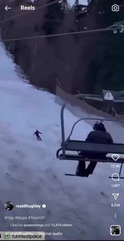 It's like he wanted to be eaten alive and still escaping same time