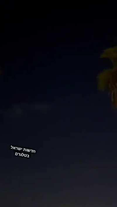 Iron Beam being used for the first time, maybe being tested.