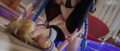 Futa Jinx & KDA Ahri Missionary [League Of Legends] (Shir0qq)