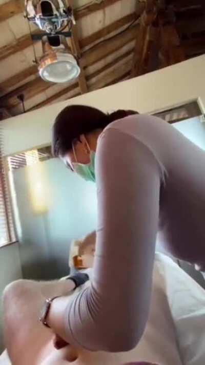 NSFW leaked video footage of what nurse akali and surgeon shen get up to during their breaks