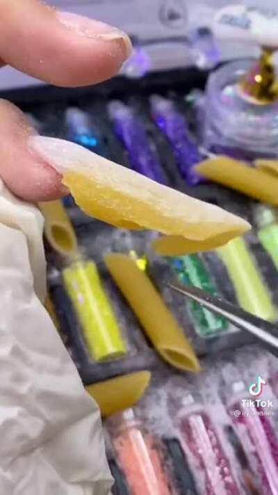 Just imagining what happens to these after she washes her hands