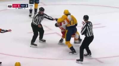 Ref saves player from cracking his skull