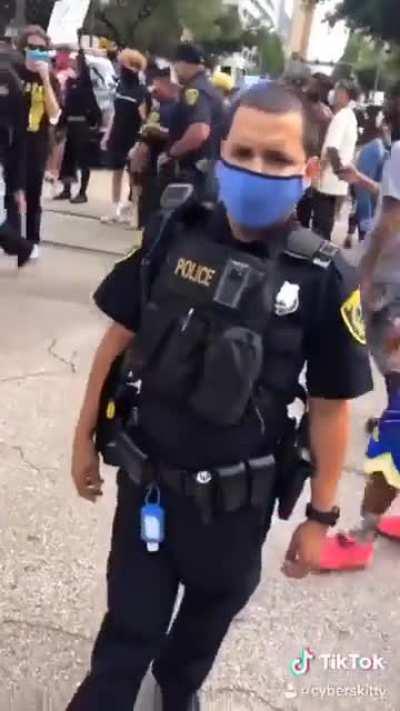 At a rally to stop discrimination...