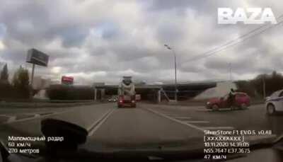 What could go wrong driving your concrete mixer under a bridge that’s too short?