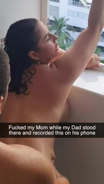 Mom joins for a Bath