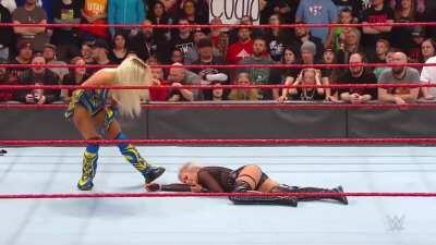 Lana proving to Liv Morgan she’s the better blonde