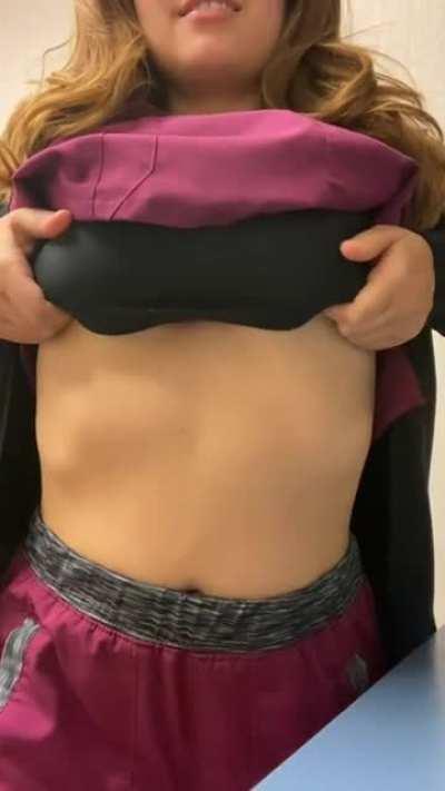 Remember that one day I didn't take my tits out at work? Yeah me neither