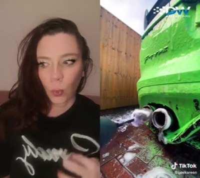 Didn't expect car exhaust cleaning to be this... satisfying