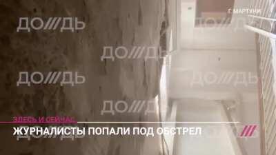 Russian Telekanal Dozhd journalists came under Azerbaijani fire yesterday in the town of Martuni in Nagorno-Karabakh. Two French Le Monde journalists were seriously wounded