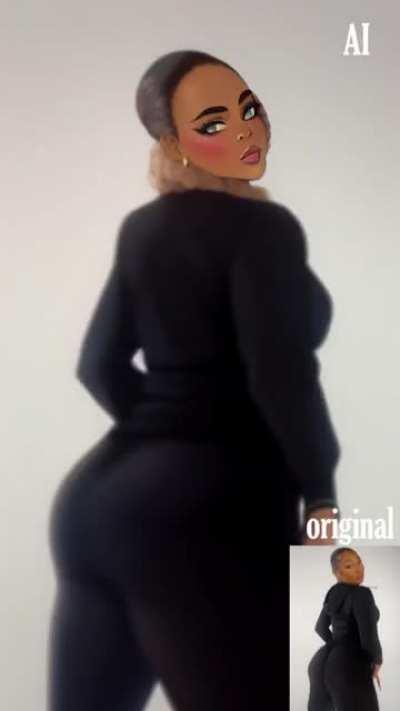 Remember when Meg had the internet in shambles with this video? - AI anime version