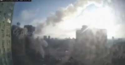 Putin committing war crimes - sending missiles into residential houses.