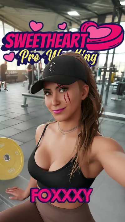 Fit check ✅ Training ✅ Selfie? ✅ She's ready for the most epic match in 💝 Sweetheart Pro Wrestling 💝 history. Are YOU?