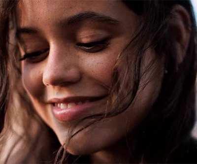 Jenna Ortega’s reaction to me dropping right to my knees when my buds cock comes out