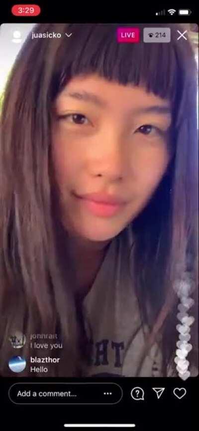 Instagram Live 2021/02/28 - strange broadcast that abruptly ended within a minute