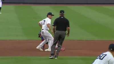 [Highlight] (MIN/NYY) Higgy throws a perfect laser to catch Jorge Polanco stealing