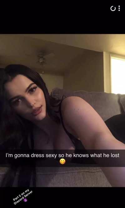 She’ll always cheat with her toxic ex when she’s drunk.