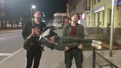 We were bored and decided to make a music video for Dancing Queen