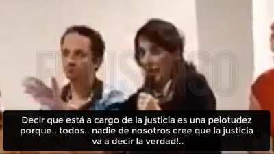 María Eugenia Bielsa, ministra de Vivienda, justifica la corrupción de su gobierno.