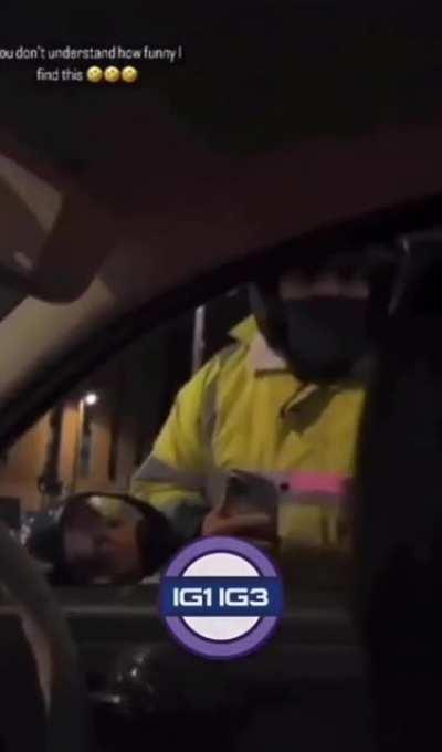 Hits biker then tries to flee and crashes