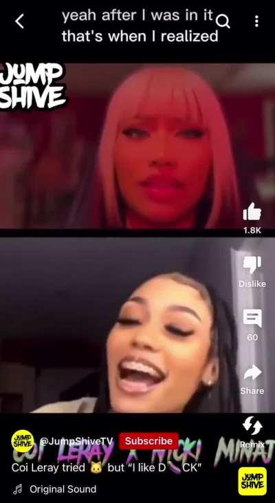 Nicki wanted herself some coi 😂