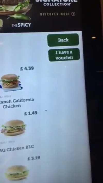 The McDonald's self serve experience