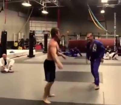 Sexist guy attempted to challenge BJJ gym