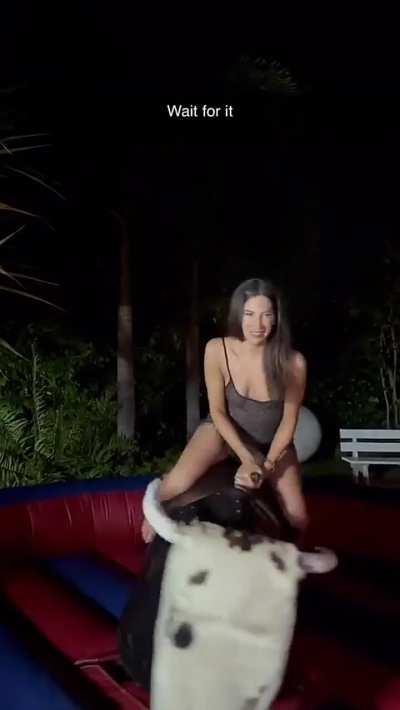 @jenselter riding a bull in a see through dress - Round 3