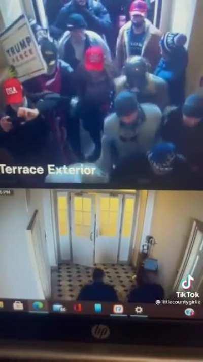 That time the police let protestors into the capitol building on January 6th 2021