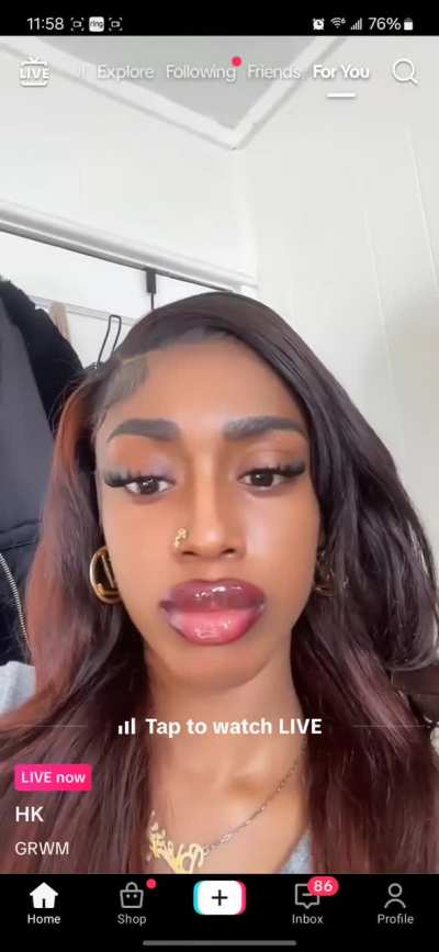 baddie live i came across