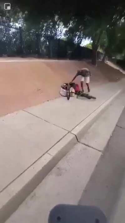 Found the guy who stole his bike caw caw