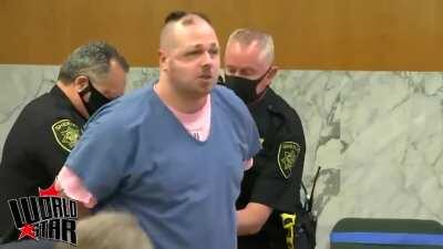 White supremacist murderer removed from court after shouting 