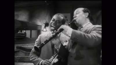 Louis Armstrong Rapping, Billie Holiday appearance - Dixie Music Man (From the 1947 movie, New Orleans  1947)