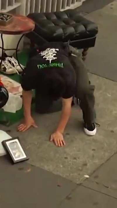 Legitimately was confused as to what this dude was doing.