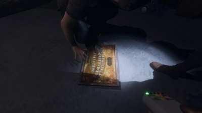 We're so focused on the game, my friend forgot how to read.