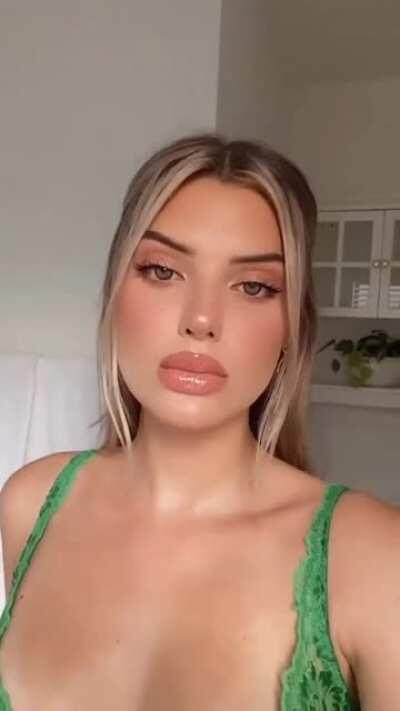 Stunning in Emerald Lingerie