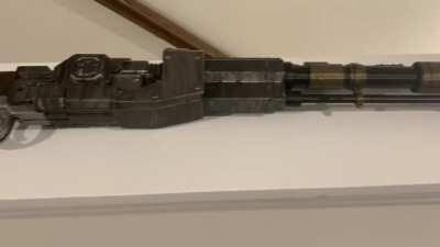 Husband’s birthday present. Bought it from Etsy, put it together via directions and the painting is freestyle...super proud of me!