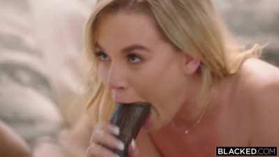 Goddess Blake Blossom Monster Cock Blowjob!