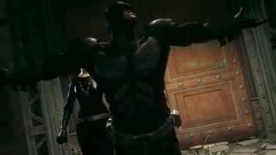 Someone swapped the Batman and Catwoman character models and ... oh my god!!