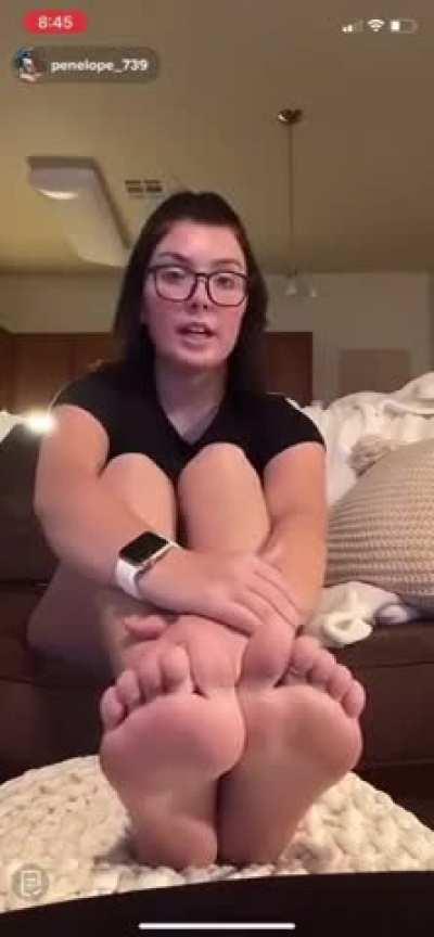 Penelope has such a nice soles.